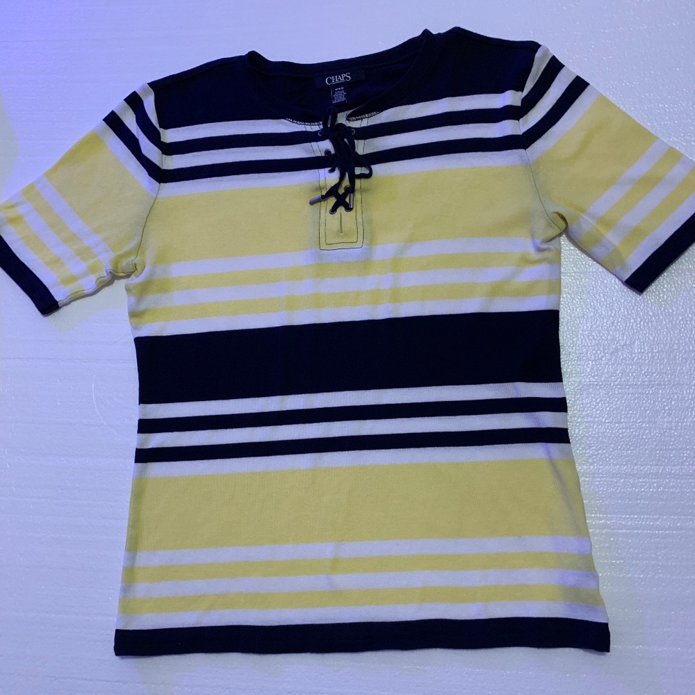 ‼️Polo RalphLauren Chaps Short Sleeve Blue&White‼️